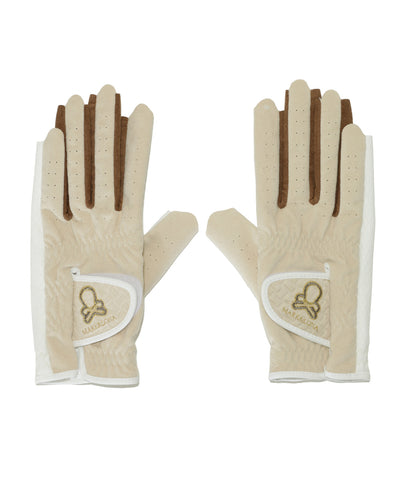 Vibrant Bicolor Suede Gloves[Pair] | MEN and WOMEN