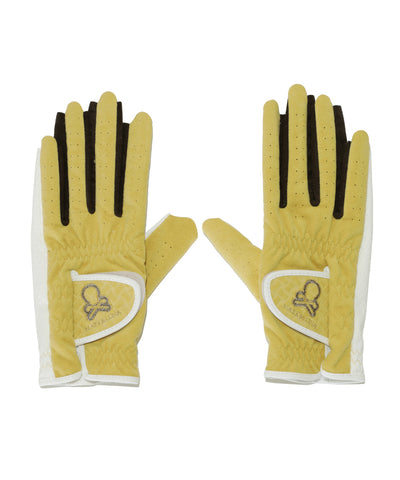 Vibrant Bicolor Suede Gloves[Pair] | MEN and WOMEN