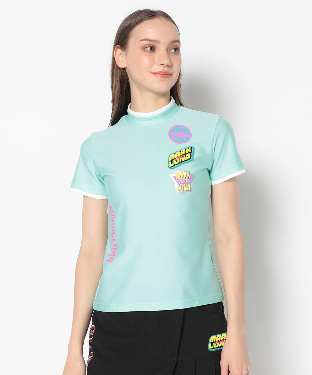 Cindy Performance Mock Neck Tee | WOMEN