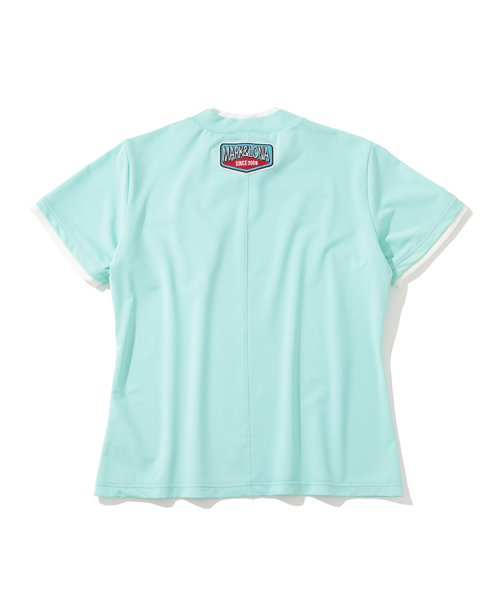 Cindy Performance Mock Neck Tee | WOMEN