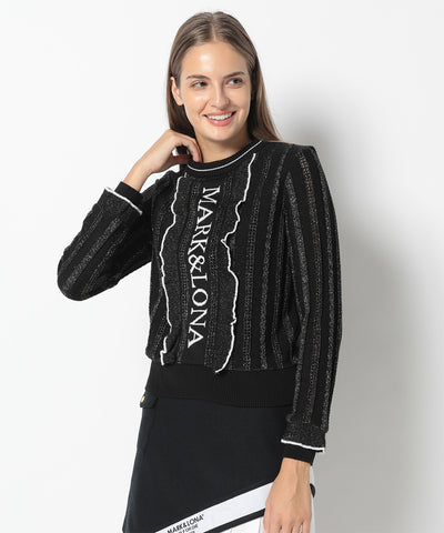 Verona Frilled Eyelet Sweater | WOMEN