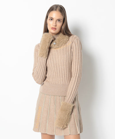 Cristina Glam Fur Sweater | WOMEN