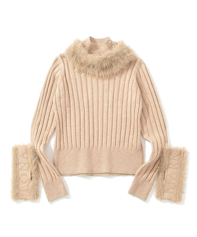 Cristina Glam Fur Sweater | WOMEN