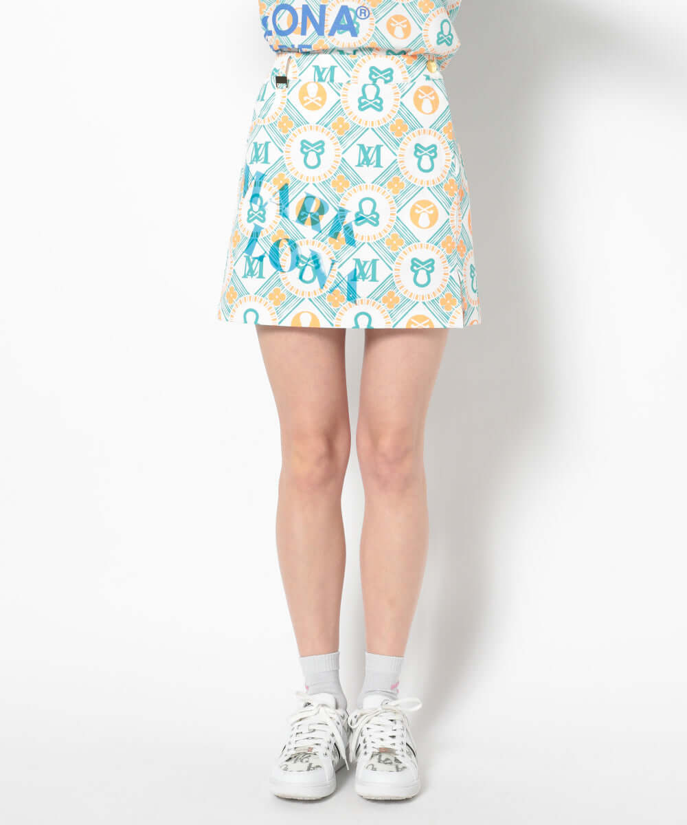 MARK&LONA Aura Monogram Trapeze Skirt