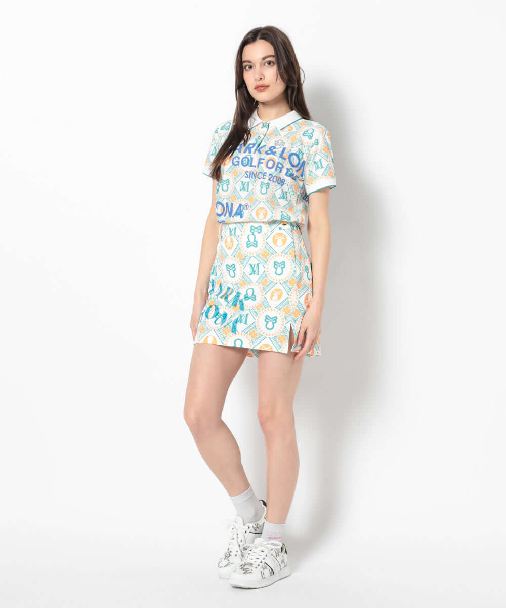 新品MARK&LONA Aura Monogram Trapeze Skirt MARK&LONA Aura Monogram