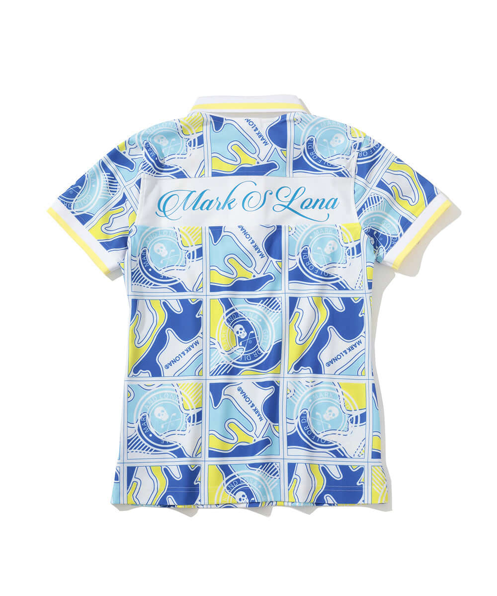 Gauge Block Pattern Polo | WOMEN - MARK & LONA – MARK & LONA 