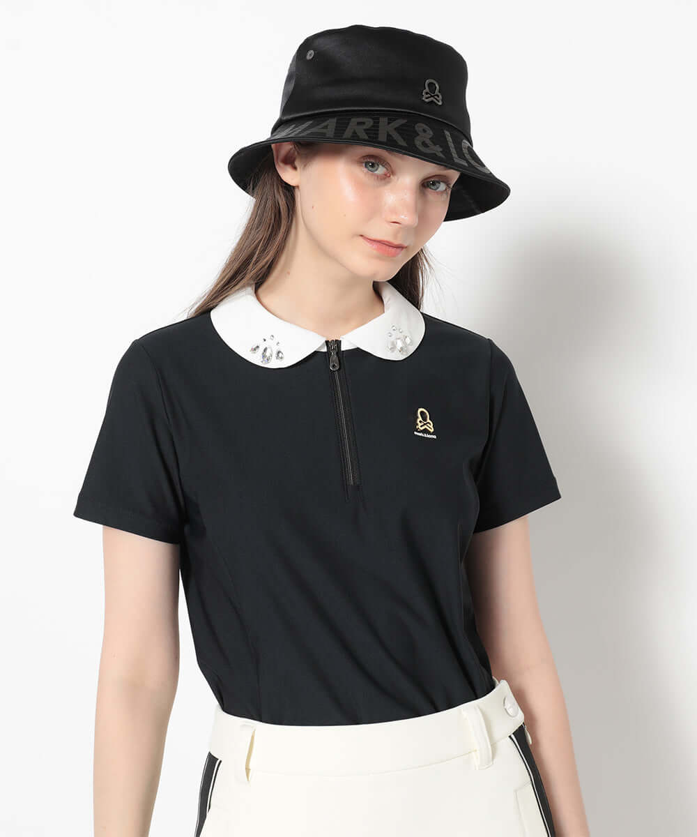 Noble Swarovski Zip Polo | WOMEN