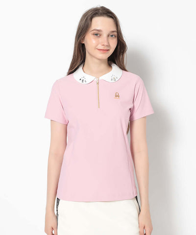 Noble Swarovski Zip Polo | WOMEN