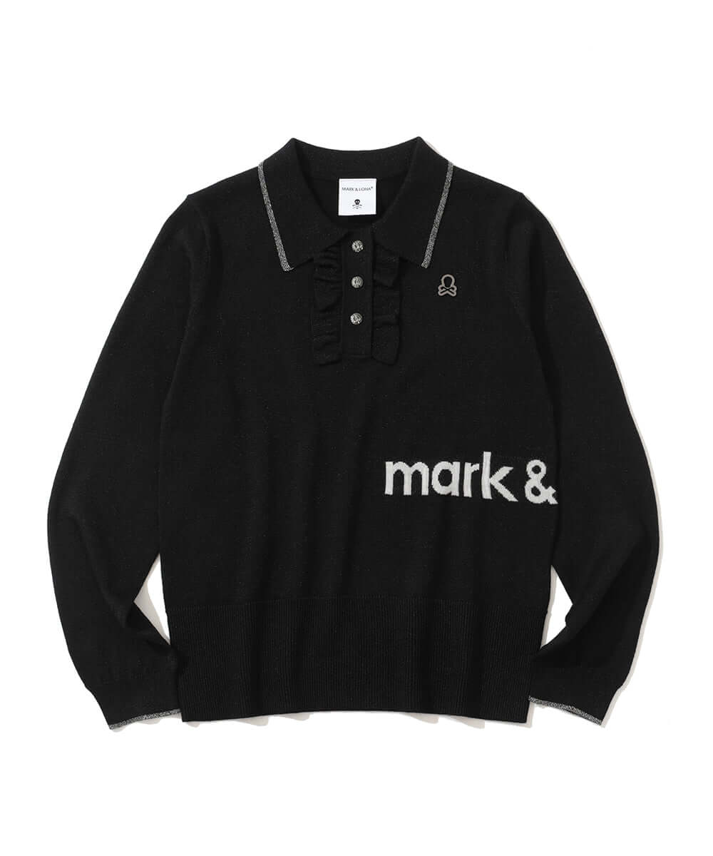 Celestial Sparkle Knit Polo | WOMEN