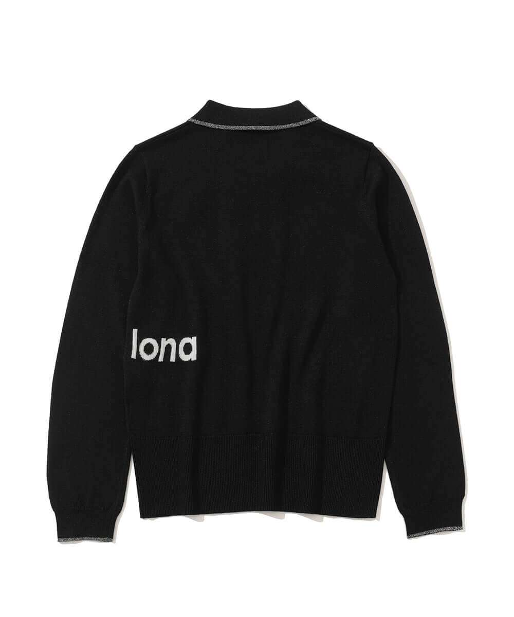 Celestial Sparkle Knit Polo | WOMEN