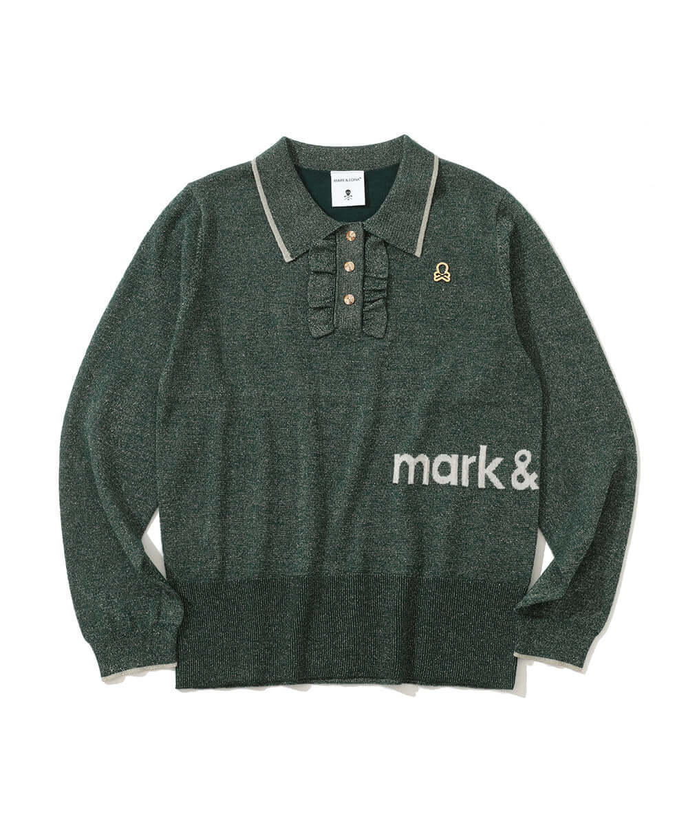 Celestial Sparkle Knit Polo | WOMEN