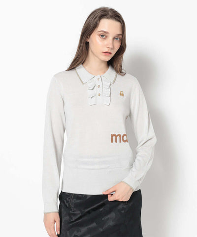 Celestial Sparkle Knit Polo | WOMEN