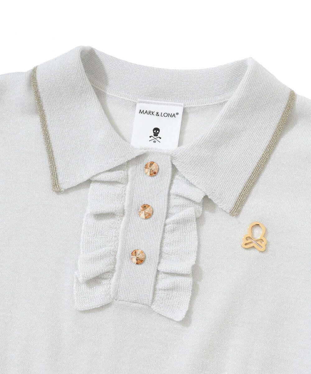 Celestial Sparkle Knit Polo | WOMEN