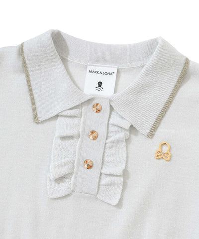 Celestial Sparkle Knit Polo | WOMEN