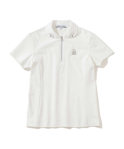 Noble Swarovski Zip Polo | WOMEN