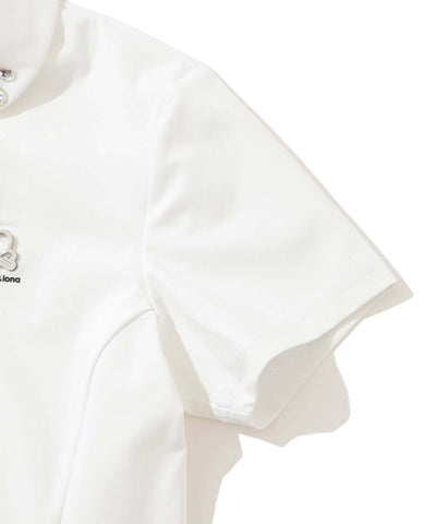 Noble Swarovski Zip Polo | WOMEN