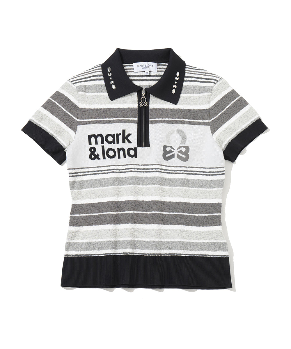Varese Border Knit Polo | WOMEN – MARK & LONA GLOBAL ONLINE STORE