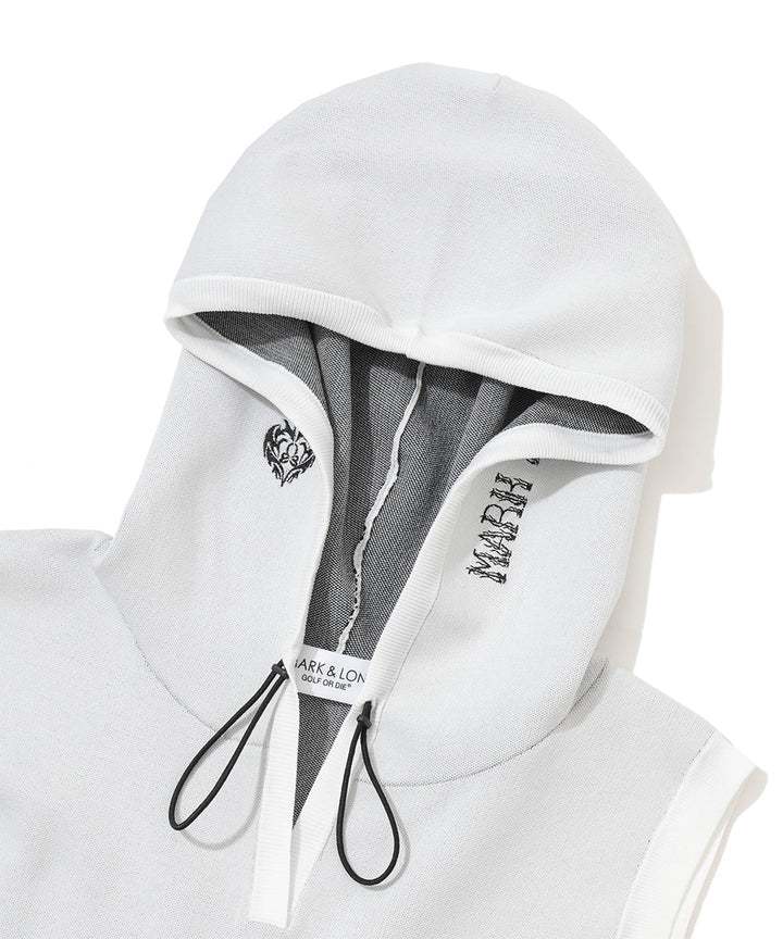 Duel Hooded Knit Mesh Vest | WOMEN – MARK & LONA GLOBAL ONLINE STORE