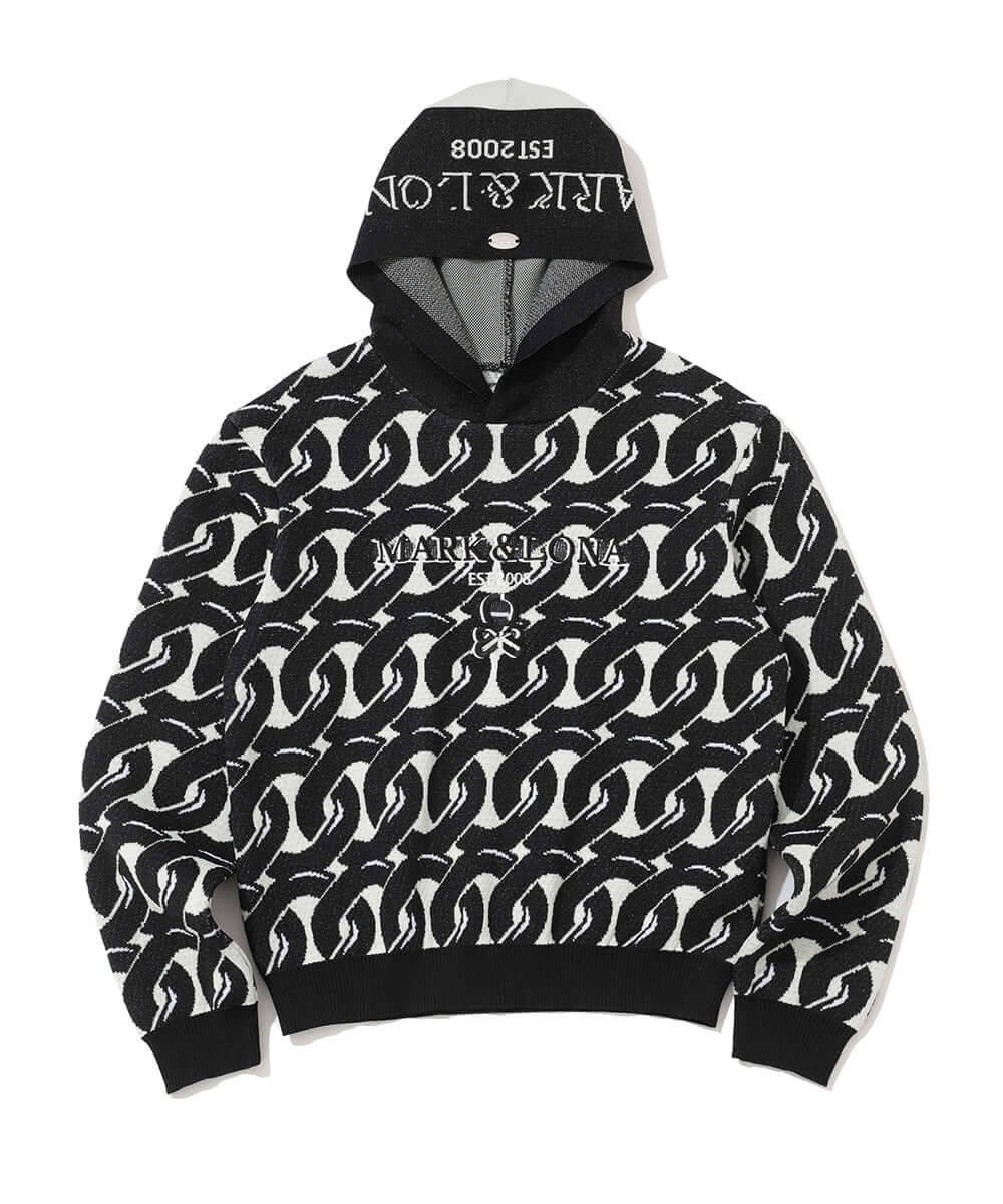 Noah Jacquard Knit Hoodie | WOMEN