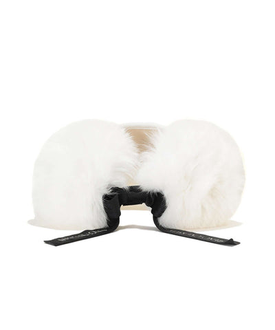 Nena Faux Fur Knit Visor | WOMEN