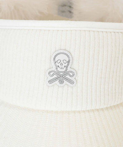 Nena Faux Fur Knit Visor | WOMEN