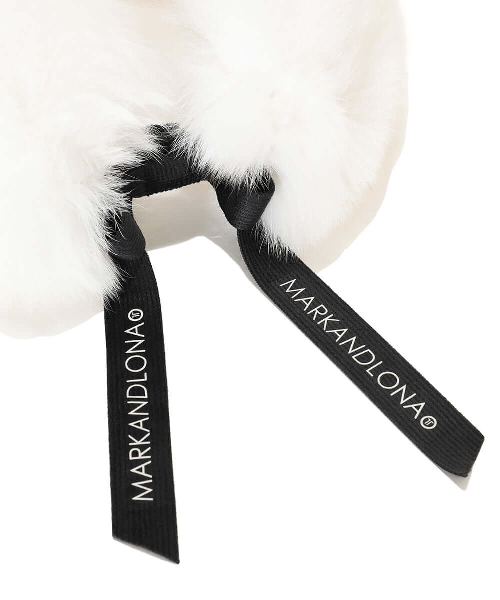 Nena Faux Fur Knit Visor | WOMEN