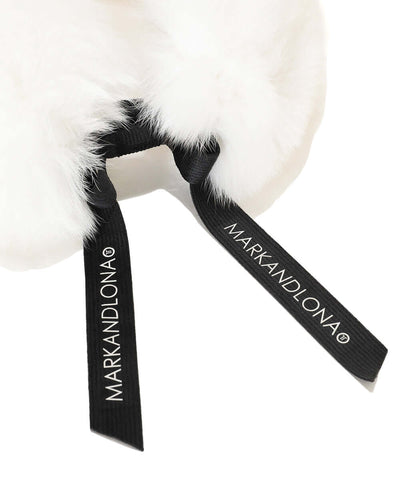 Nena Faux Fur Knit Visor | WOMEN