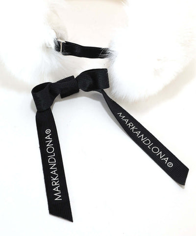 Nena Faux Fur Knit Visor | WOMEN