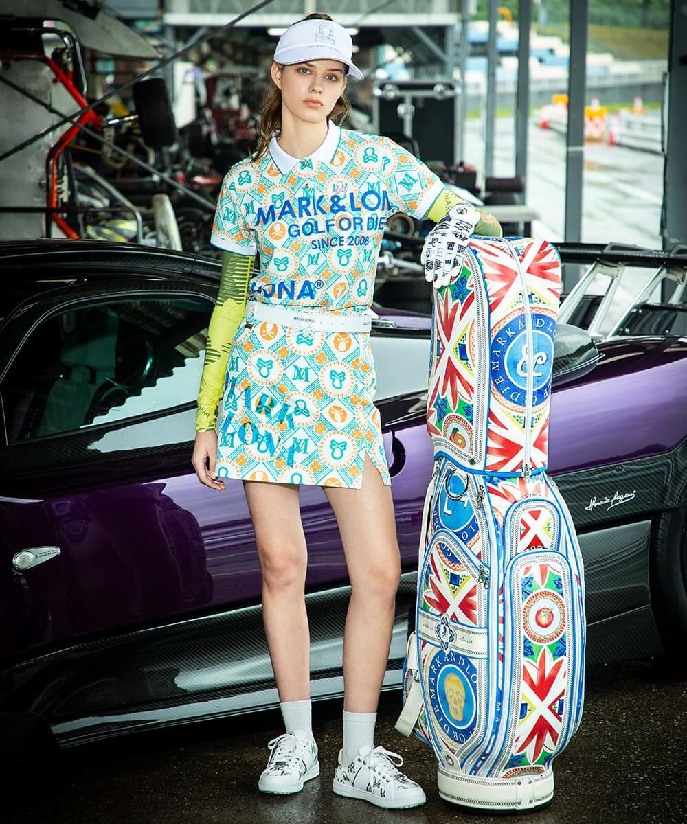 Aura Monogram Trapeze Skirt | WOMEN - MARK & LONA – MARK