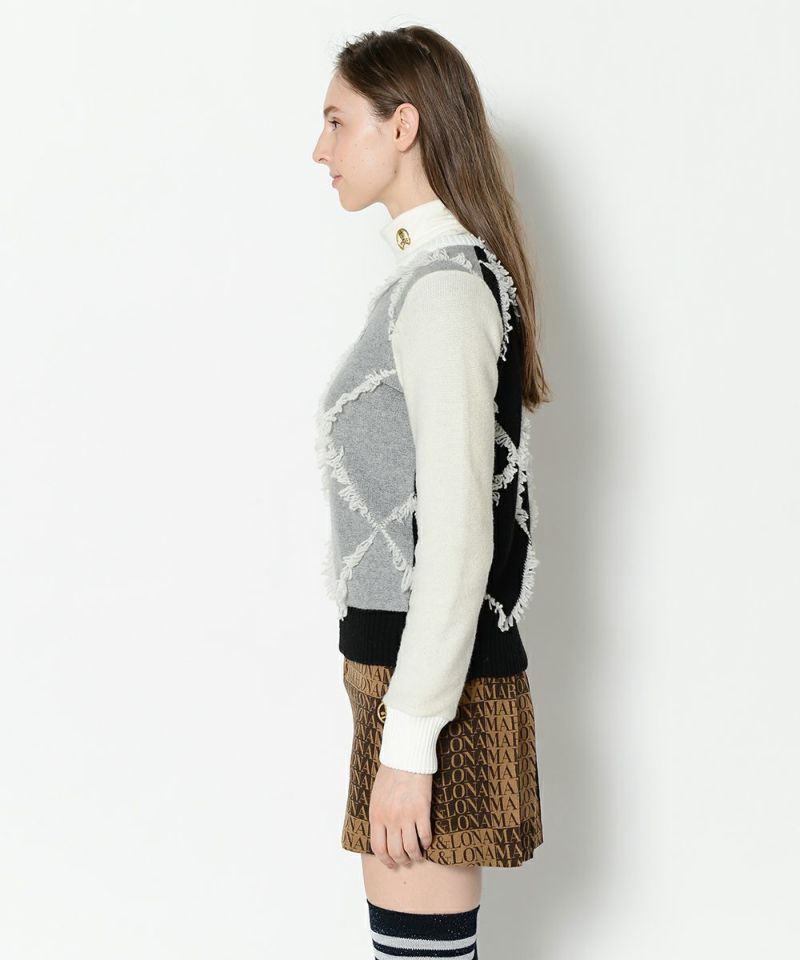 Diamond Mane Vee Neck Sweater | WOMEN – MARK & LONA GLOBAL ONLINE