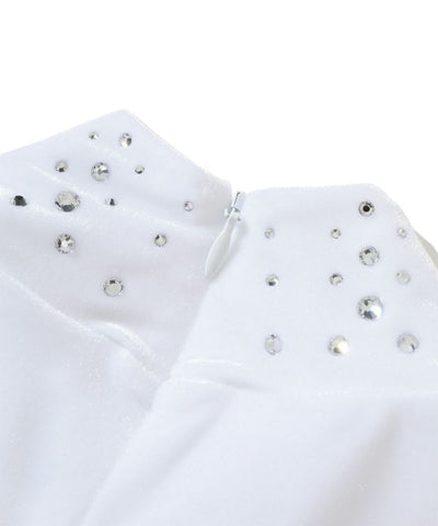 Luxe Velour 목넥 셔츠 | 여성