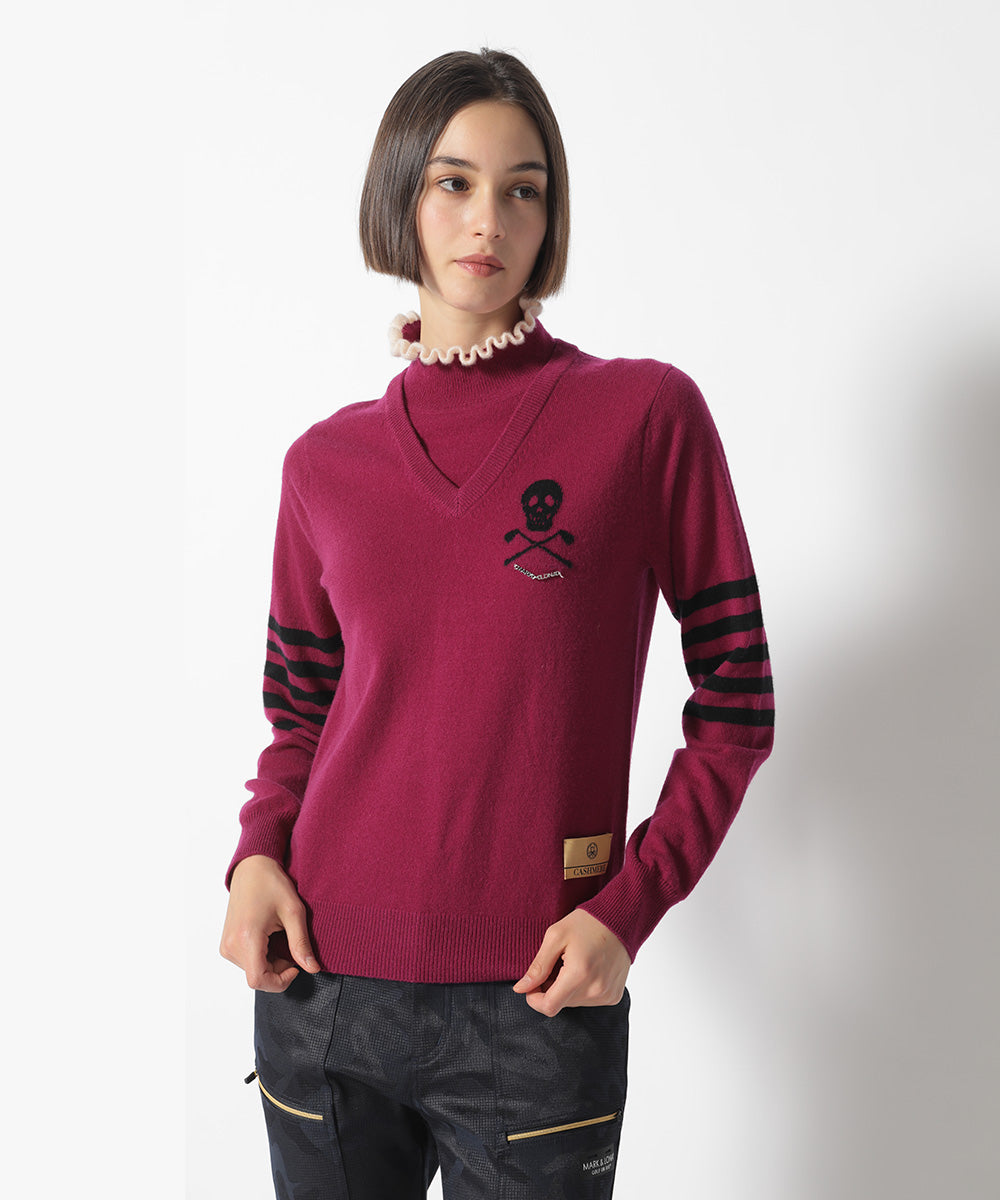 Sedecim 캐시미어 레이어드 넥 스웨터 | 여성