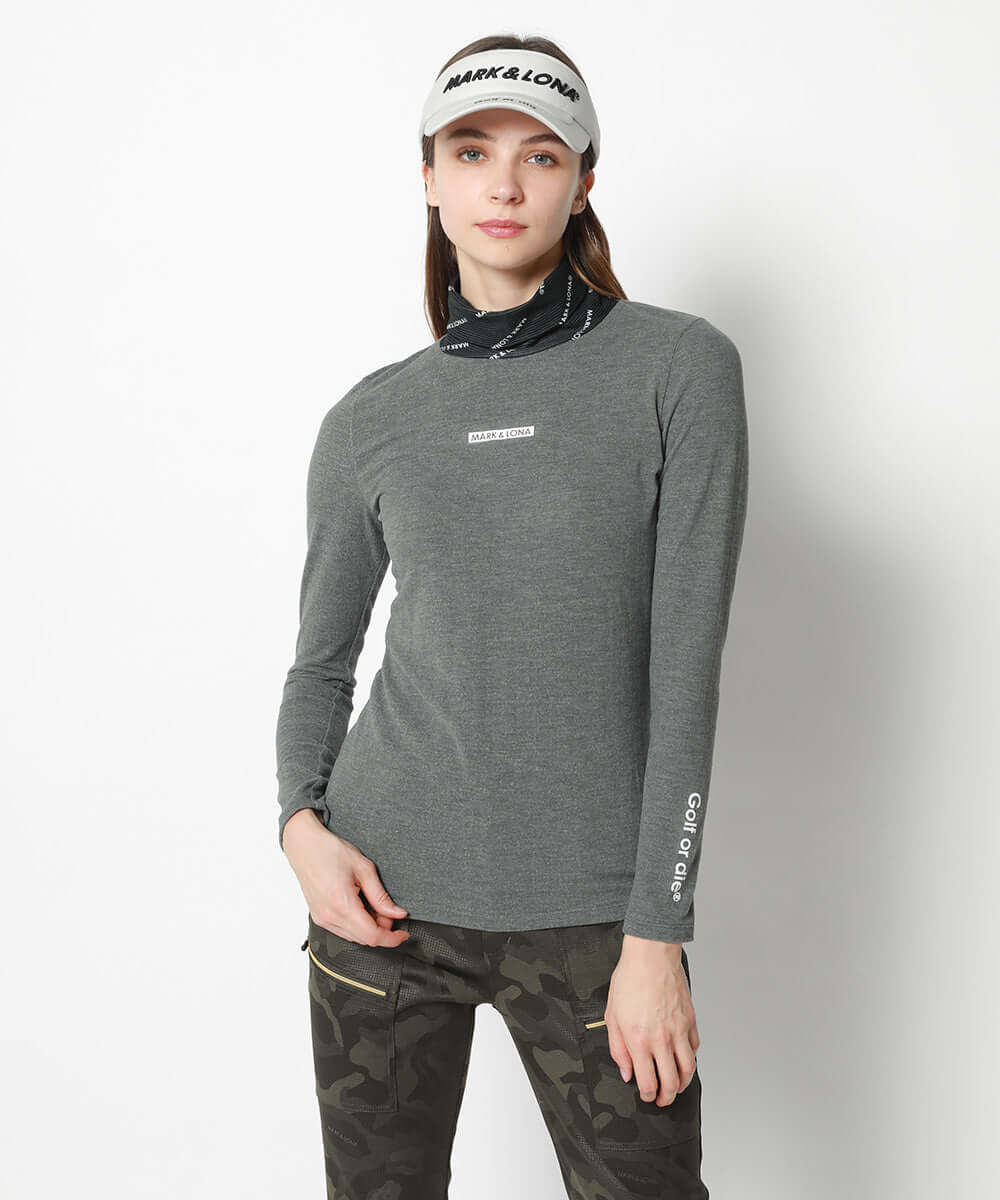 STRETCH FLEECE MOCK NECK T-SHIRT