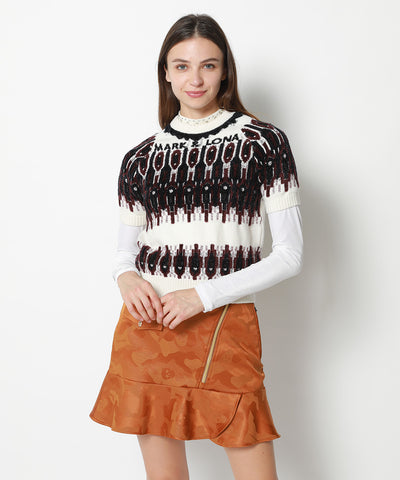 넥타 반팔 스웨터 | 여성