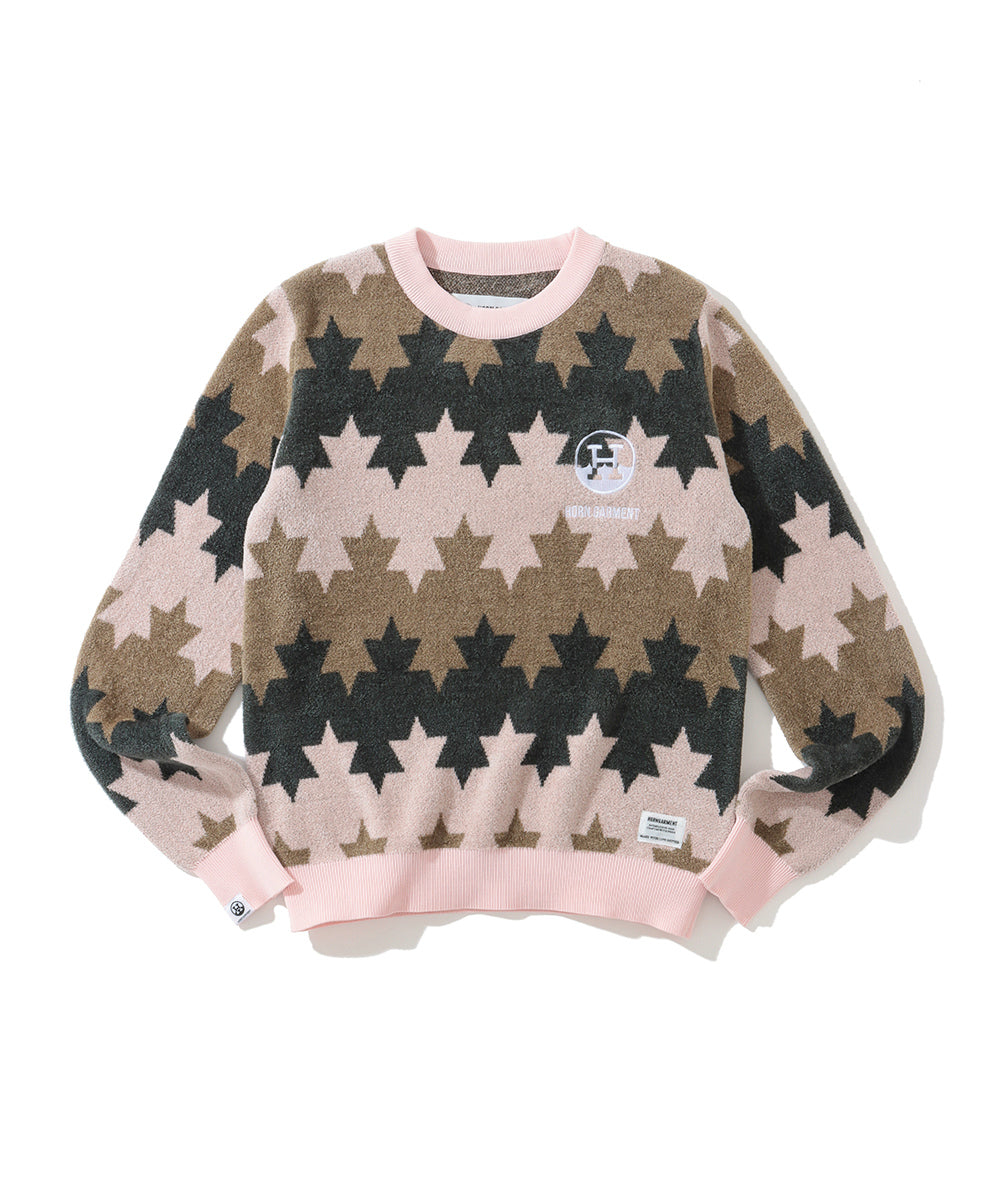 Starry Maple Border Sweater | WOMEN