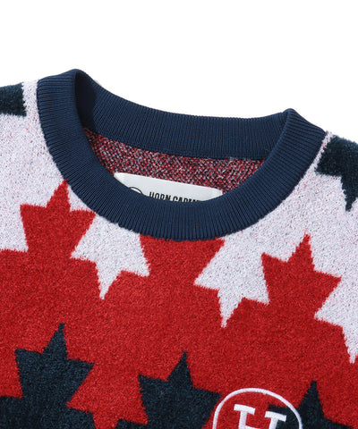 Starry Maple Border Sweater | WOMEN